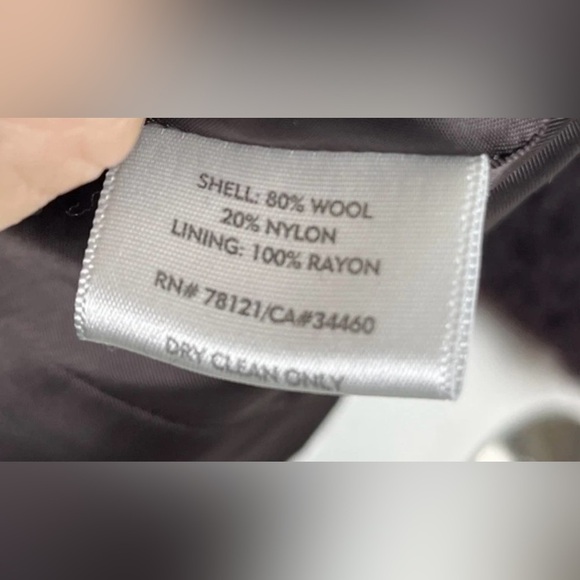 EILEEN FISHER Jacket Wool Boucle Coat Shawl Lapel Hook & Eye Brown Womens Size L - Picture 6 of 7